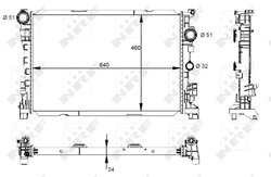 RADIATOR RACIRE MOTOR NRF 59133 - Compatibil cu MERCEDES-BENZ