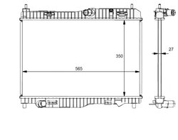 RADIATOR RACIRE MOTOR NRF 59134 - Compatibil cu FORD
