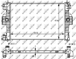 Radiator racire motor NRF 59139