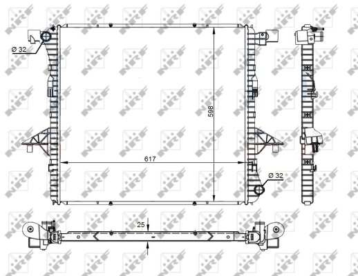 Radiator racire motor NRF 59145