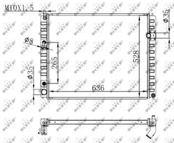Radiator racire motor NRF 59147