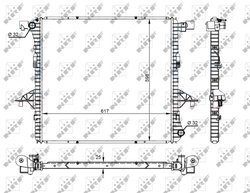 Radiator racire motor NRF 59145