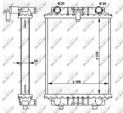 RADIATOR RACIRE MOTOR NRF 59183 - Compatibil cu AUDI