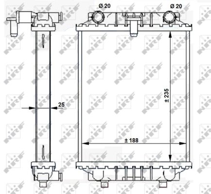 RADIATOR RACIRE MOTOR NRF 59183 - Compatibil cu AUDI