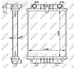 RADIATOR RACIRE MOTOR NRF 59183 - Compatibil cu AUDI