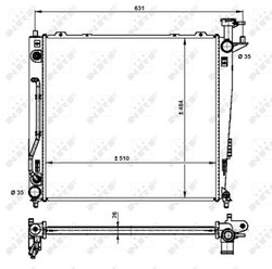 Radiator racire motor NRF 59201