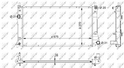 Radiator racire motor NRF 59205