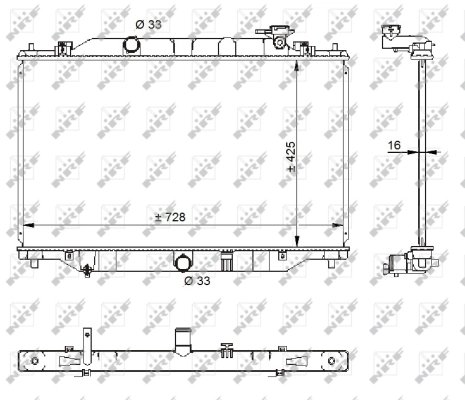 Radiator racire motor NRF 59206