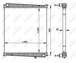 RADIATOR RACIRE MOTOR NRF 59212 - Compatibil cu RENAULT, RENAULT TRUCKS