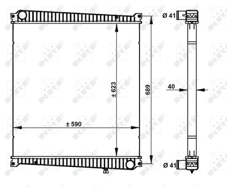 Radiator racire motor NRF 59212