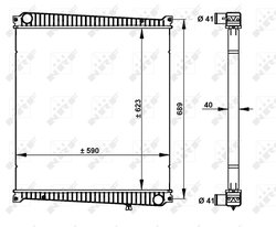 Radiator racire motor NRF 59212