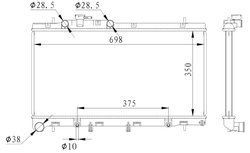 Radiator racire motor NRF 59227