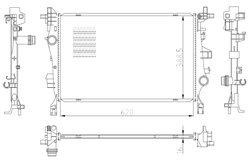 Radiator racire motor NRF 59286