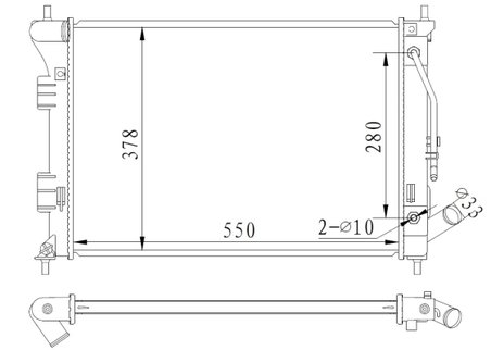 Radiator racire motor NRF 59292