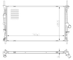 Radiator racire motor NRF 59293