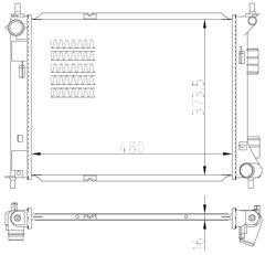 Radiator racire motor NRF 59315