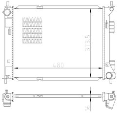 Radiator racire motor NRF 59315