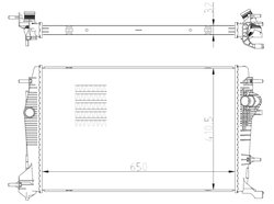 Radiator racire motor NRF 59354