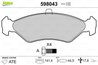 Set placute frana Valeo 598043