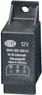 Releu, temporizare stergator parbriz HELLA 5WG 002 450-311