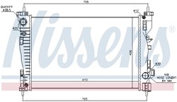RADIATOR RACIRE MOTOR NISSENS 60064 - Compatibil cu ALFA ROMEO