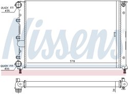 RADIATOR RACIRE MOTOR NISSENS 60071 - Compatibil cu ALFA ROMEO