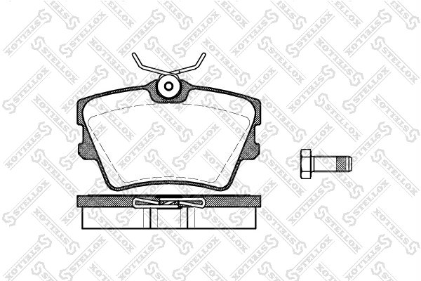 Set placute frana Stellox 602 000B-SX