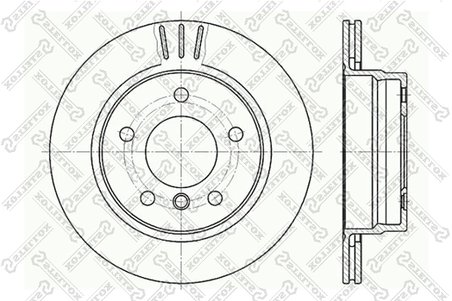 Disc frana Stellox 6020-1535V-SX