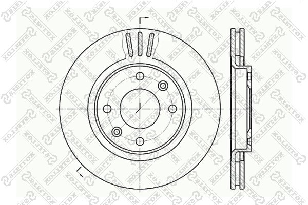 Disc frana Stellox 6020-1929V-SX