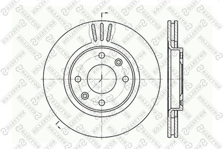 Disc frana Stellox 6020-1929V-SX