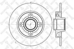 DISC FRANA STELLOX 6020-1947-SX - Compatibil cu CITROEN, PEUGEOT