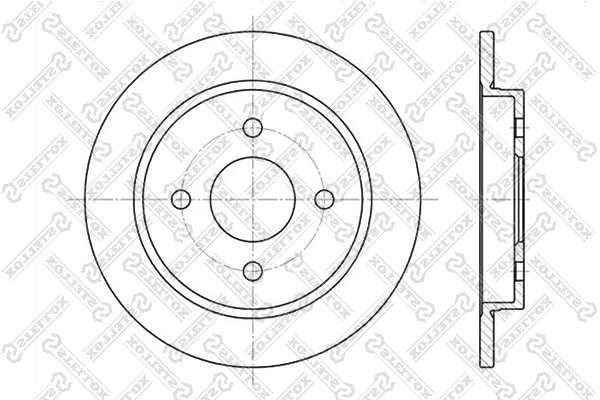 DISC FRANA STELLOX 6020-2536-SX - Compatibil cu FORD, PANTHER, TVR