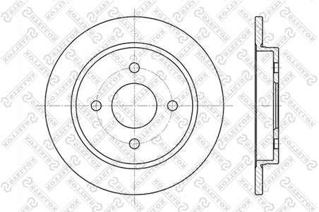 DISC FRANA STELLOX 6020-2536-SX - Compatibil cu FORD, PANTHER, TVR