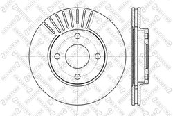 Disc frana Stellox 6020-2549V-SX