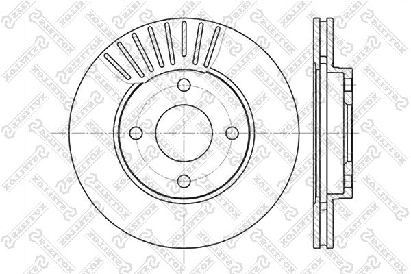 Disc frana Stellox 6020-2549V-SX