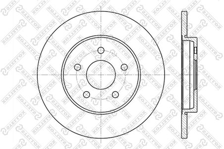 Disc frana Stellox 6020-2551-SX