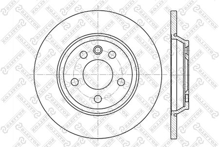DISC FRANA STELLOX 6020-2552-SX - Compatibil cu FORD, LAND ROVER, SEAT, VOLVO, VW