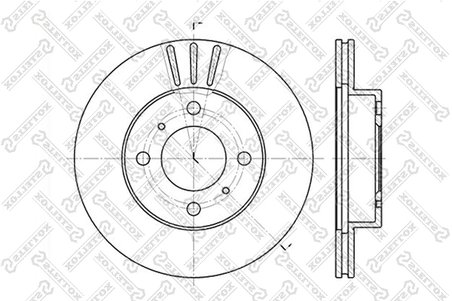 Disc frana Stellox 6020-3021V-SX