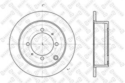 DISC FRANA STELLOX 6020-3024-SX - Compatibil cu HYUNDAI, KIA, MITSUBISHI, NISSAN