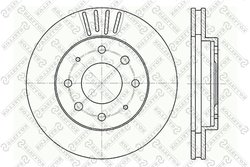 DISC FRANA STELLOX 6020-3025V-SX - Compatibil cu DAIHATSU, HYUNDAI, KIA, MITSUBISHI, NISSAN, PROTON, TOYOTA, VOLVO