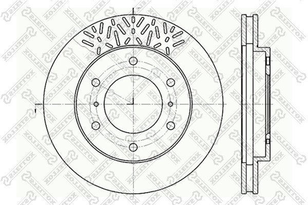 Disc frana Stellox 6020-3033V-SX