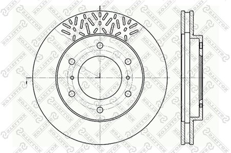 Disc frana Stellox 6020-3033V-SX
