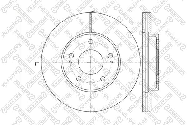 DISC FRANA STELLOX 6020-3034V-SX - Compatibil cu DODGE, MITSUBISHI
