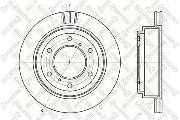 DISC FRANA STELLOX 6020-3041V-SX - Compatibil cu MITSUBISHI