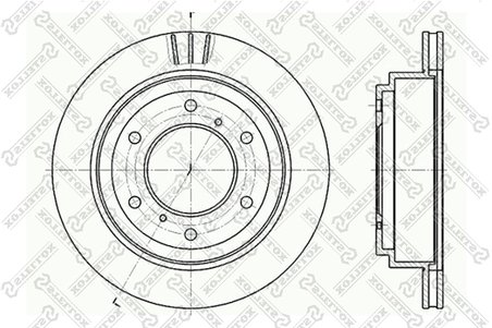 DISC FRANA STELLOX 6020-3041V-SX - Compatibil cu MITSUBISHI