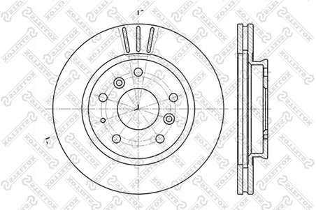 DISC FRANA STELLOX 6020-3220V-SX - Compatibil cu CHERY, FORD USA, MAZDA