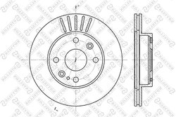 DISC FRANA STELLOX 6020-3223V-SX - Compatibil cu KIA, MAZDA, TOYOTA