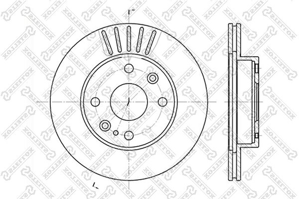 DISC FRANA STELLOX 6020-3223V-SX - Compatibil cu KIA, MAZDA, TOYOTA