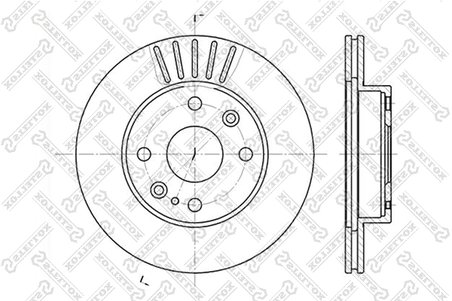 DISC FRANA STELLOX 6020-3223V-SX - Compatibil cu KIA, MAZDA, TOYOTA