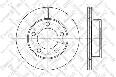 Disc frana Stellox 6020-3227V-SX